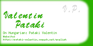 valentin pataki business card
